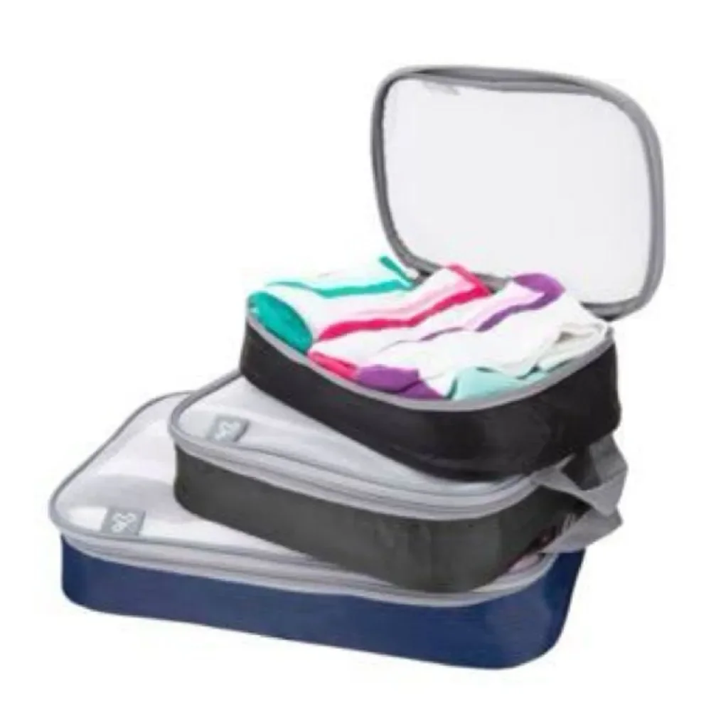 Travelon Set of 3 packing organizers, travel bag, accessories bag for lugagge